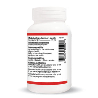 CoQ10 100mg Naturally Fermented | Cardiovascular and Energy Support