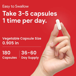 Creatine monohydrate supplement bottle 180 vcaps