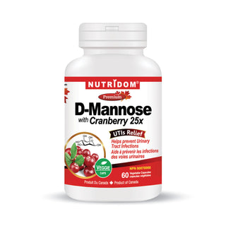 Nutridom D-Mannose with Cranberry (60 Capsules)