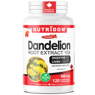 Dandelion Root 500mg | 10:1 Extract | QCE 5,000mg | Liver Tonic & Digestive Support