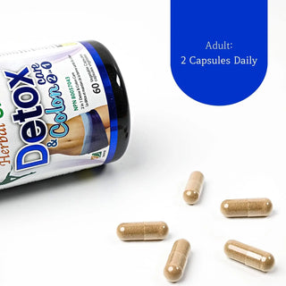 Detox Colon Care supplement herbal digestive support capsules