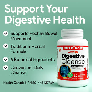 Digestive Cleanse | Herbal Laxative | 6 Medicinal Ingredients | 60 Vcaps