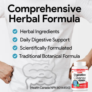 Digestive Cleanse | Herbal Laxative | 6 Medicinal Ingredients | 60 Vcaps