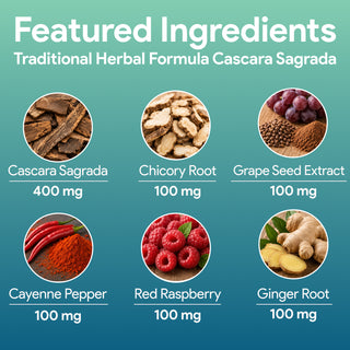 Digestive Cleanse | Herbal Laxative | 6 Medicinal Ingredients | 60 Vcaps