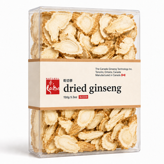 Dried White Ginseng Root Slices | Ontario Grown Panax quinquefolius | 150g