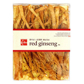 Dried red ginseng baby root pieces 100 g Ontario panax quinquefolius