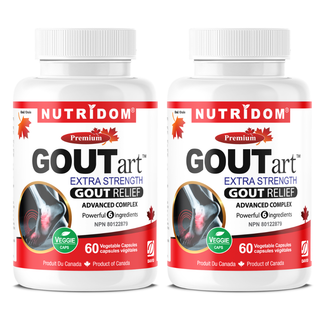 GOUTart | Tart Cherry + Curcumin + Celery Seed + Devil's Claw | Joint Health and Antioxidant Support | 2 Pack