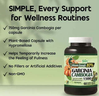 Garcinia Cambogia vegan capsules herbal extract supplement