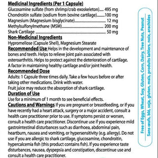 Glucosamine Gold 860mg joint support supplement bottle, 180 vegan capsules