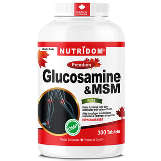 Glucosamine Sulfate & MSM 500mg Each | 300 Vcaps