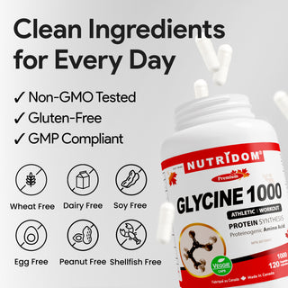 Glycine 1000 mg dietary supplement capsules