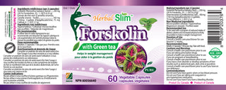 HerbalSlim® Forskolin with Green Tea Extract (60 Capsules)