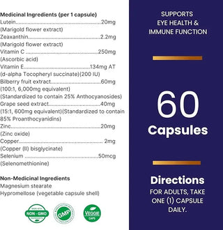 IVIZON Extra Strength eye supplement bottle lutein and bilberry