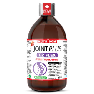 Bottle of Nutriddom Joint Plus EZ Flex on a white background