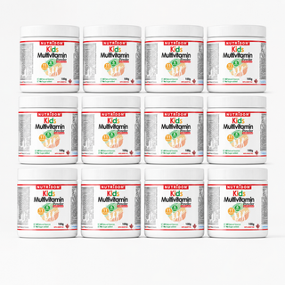 Kids Multivitamin Powder | Sugar Free | Vegan | Children's Daily Vitamins | 100g | 12-Pack