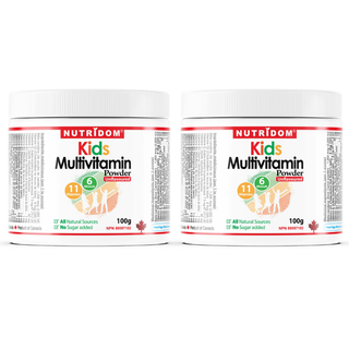Kids Multivitamin Powder | Sugar Free | Vegan | Children's Daily Vitamins | 100g | 2-Pack