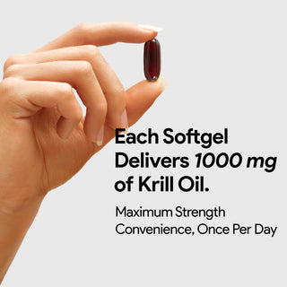 Krill oil 1000 mg dietary supplement 60 softgels