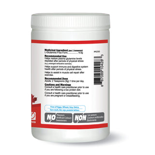 Nutridom L Glutamine Powder (300 Grams) | Fermented | Plant Based