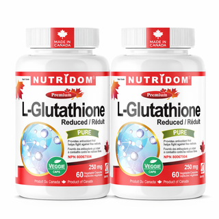 L-Glutathione 250mg 2-Pack - Reduced Form | Extended Supply 