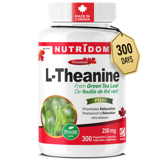 L-Theanine 250mg | Relaxation Without Drowsiness | Stress Support | 300 Vcaps