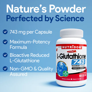 L glutathione 743 mg maximum strength antioxidant supplement capsules
