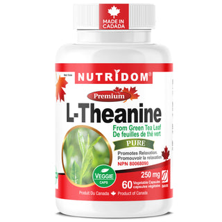 L theanine 250 mg relaxation and focus support 60 vegan capsules