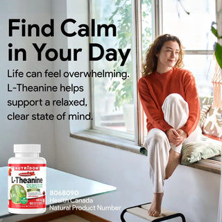L theanine supplement bottle 250 mg 60 vcaps