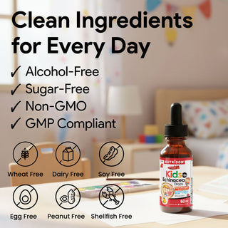 Liquid Herbal Drops with Measured Dropper for Children