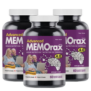 MEMOrax Advanced 4.0 | Brain Support Formula | 3-Pack | 180 Vcaps
