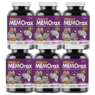 MEMOrax Advanced 4.0 | Brain Support Formula | 6-Pack | 360 Vcaps