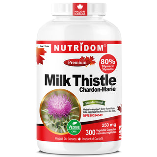 Chardon-Marie Nutridom 250 mg, 80 % de silymarine (300 gélules)