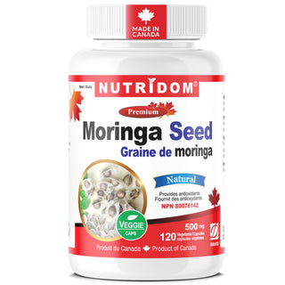 Nutridom Organic Moringa Seed 500mg | Immune & Vitality | 120 VCaps