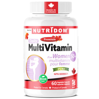 Nutridom Multivitamin for Women 50+| Balanced Nutrient Formula | 60 Vcaps