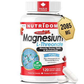 Magnesium L-Threonate | 2,085mg Complex | 120 Vegan Capsules