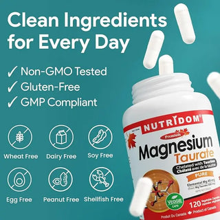 Magnesium Taurate 500 mg daily wellness supplement