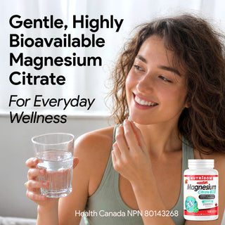 Magnesium citrate 150 mg dietary supplement capsules
