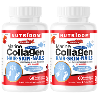 Marine Collagen Peptides 600mg | HA, Vitamin C, Biotin and Silicon | 2 Pack
