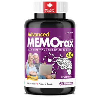 Memorax Advanced 4.0 brain support supplement 60 vegan capsules