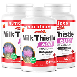 Milk Thistle 600mg | 80% Silymarin | Liver Support | 3 Pack