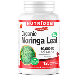 Moringa leaf extract 20x 500 mg QCE 10000 mg 120 vegan capsules