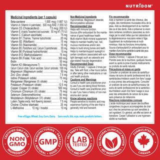 Nutridom Multivitamin for Women 50+| Balanced Nutrient Formula | 60 Vcaps