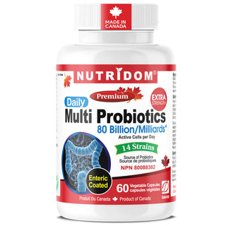 Multi probiotics 80 billion CFU 14 strains supplement 60 vegan capsules