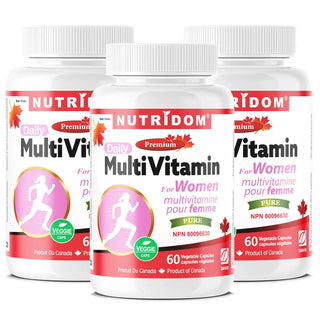 Multivitamin for Women | 26 Nutrients | Iron & B-Complex | 60 Vcaps | 3-Pack