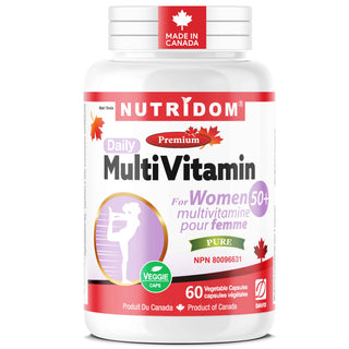 Multivitamin for Women 50+ | 28 Nutrients | K2 MK-7, D3 & B12 | 60 Vcaps