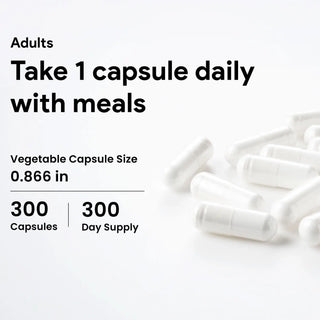 NAC 600 mg supplement bottle 300 vcaps