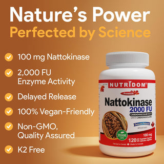 Nattokinase 2000 FU delayed release supplement capsules