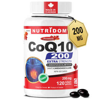 辅酶Q10 200毫克 | 高浓度 | 心脏及能量支持 | 120粒软胶囊