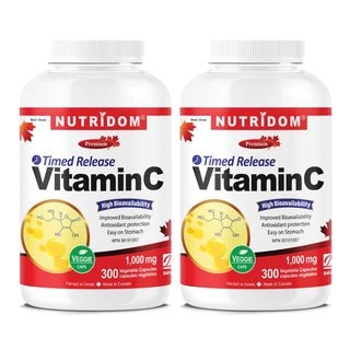 뉴트리돔 지속 방출 비타민 C 1,000mg (채식 캡슐 120개)