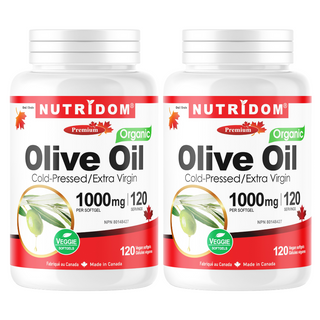 Olive Oil 1000 mg Veggie Softgels 2 Pack | Oleic Acid