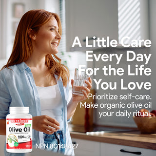 Olive Oil 1000 mg Veggie Softgels with Naturally Occurring Oleic Acid